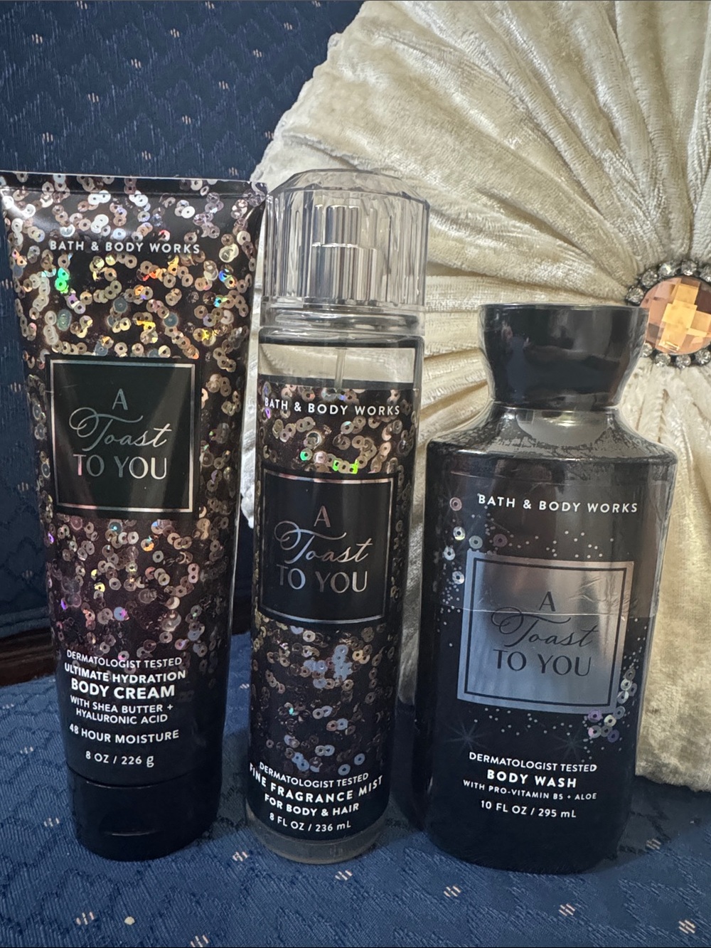 Bath & Body Works A Toast To You Body Wash & Mist Set in Black
